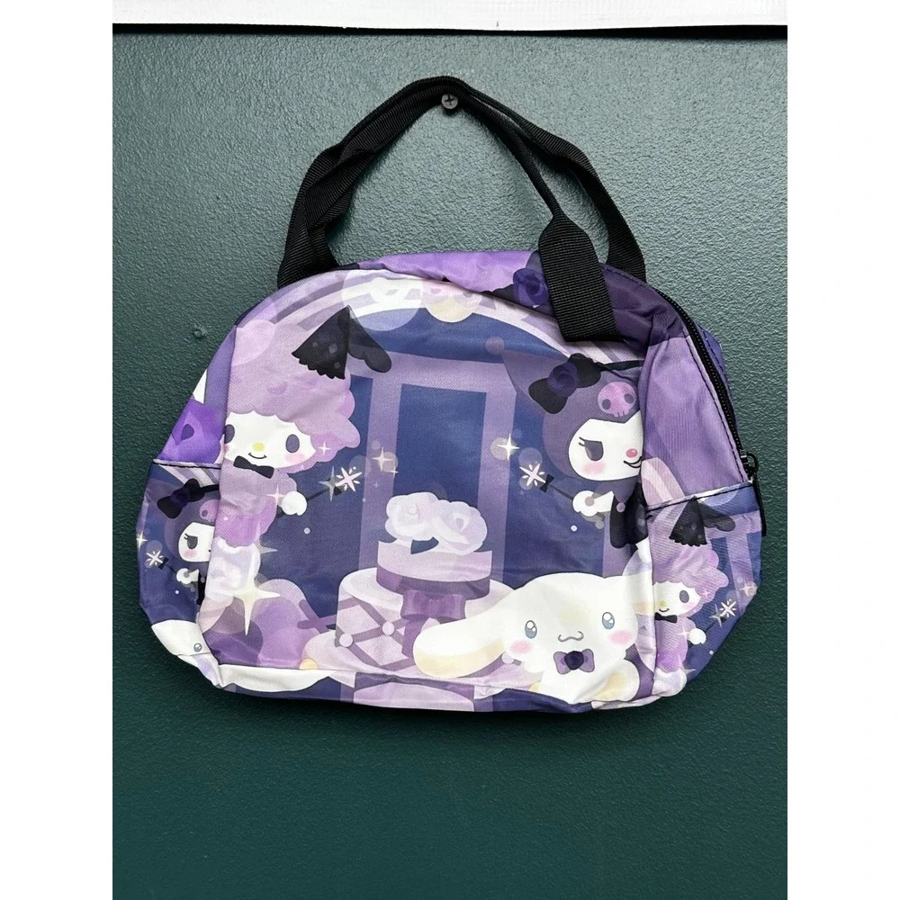 Kuromi Purple Full Insulated Lunch Bag Size Small AOP Double Handles